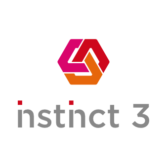 Logo roter Farbakzent instinct 3