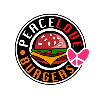 Burger Logo Love Peace Burgers 882287