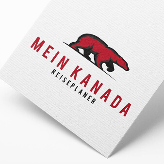 Mein Kanada rotes schlichtes Logo