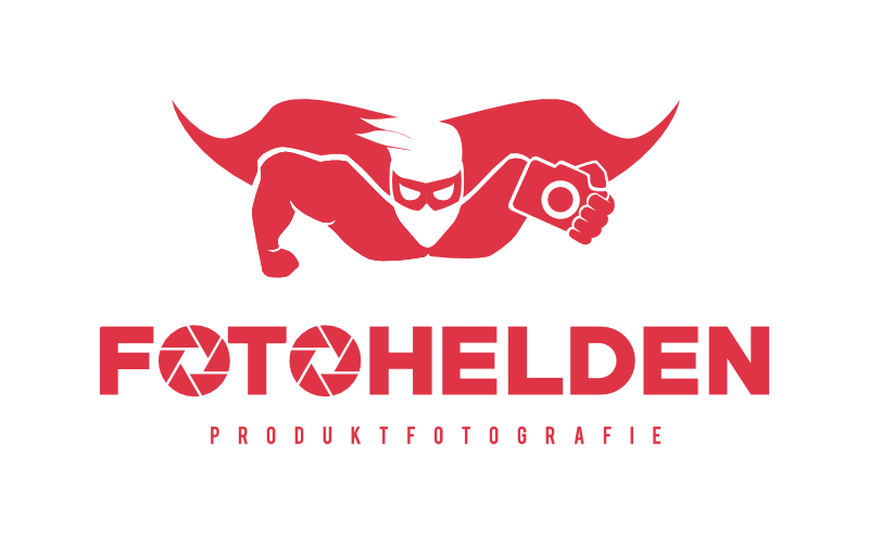 Rote Illustration Logo Fotohelden