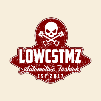 Rote Illustration Logo LOWCSTMZ