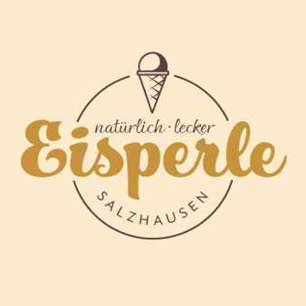 goldenes logo eisperle eisdiele