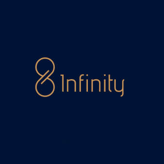 logo gold minimalistisch infinity