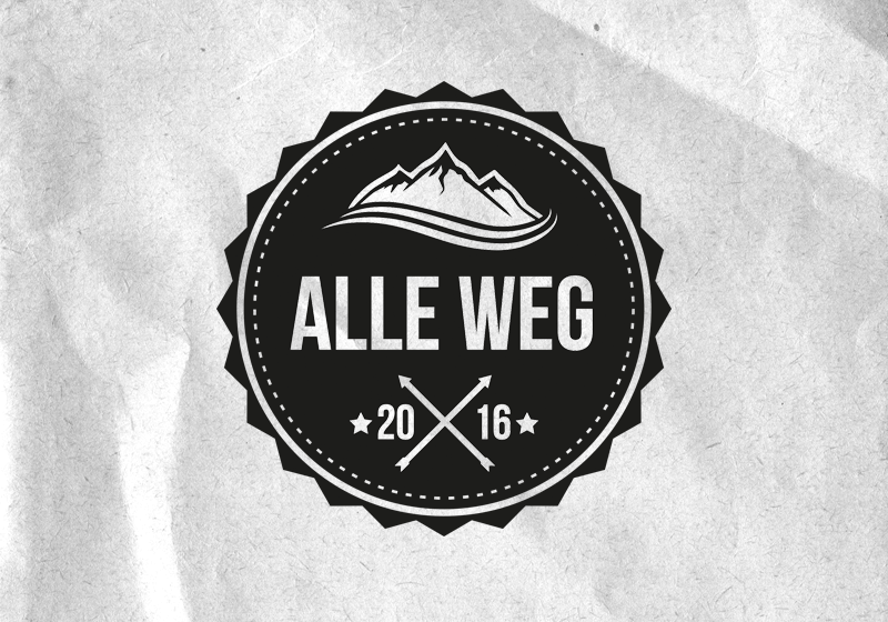 Alle Weg Logo Design 883568 Black And White