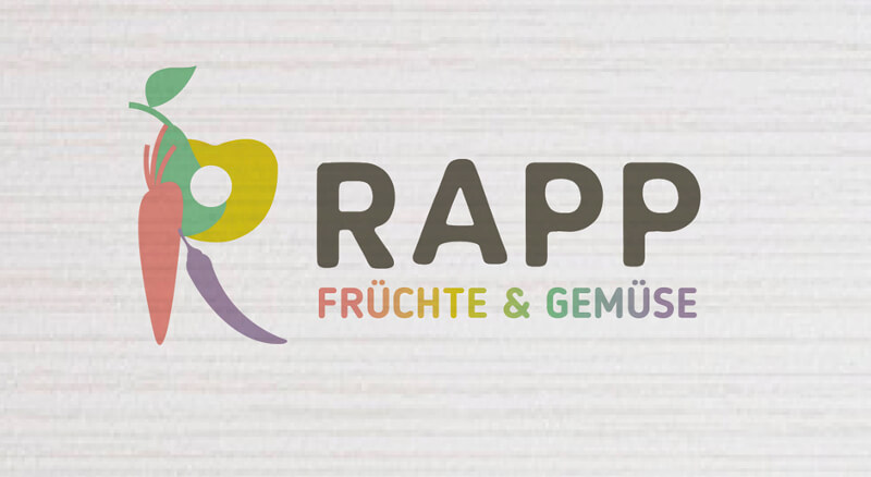 Gemüse Logo Früchte Logo RAPP illustriert