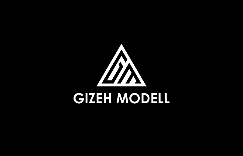 Gizeh Modell Black White Logo Design 152349