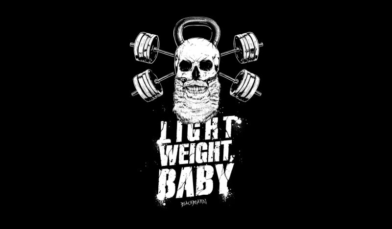 Light Weight Baby Black Beards 848854 Black And White Logo