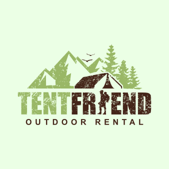 Natur Logo Illustration Natur Tent Friend