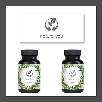 Natur Pflanzen Logo Natural You