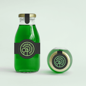 Natürliches Logo Green Liquour