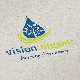 vision organic nachhaltiges logo design öko