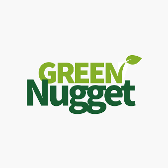 Grüne Wortmarke Logo Design Green Nugget