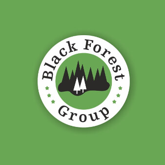 black forest group minimalistisches grünes logo