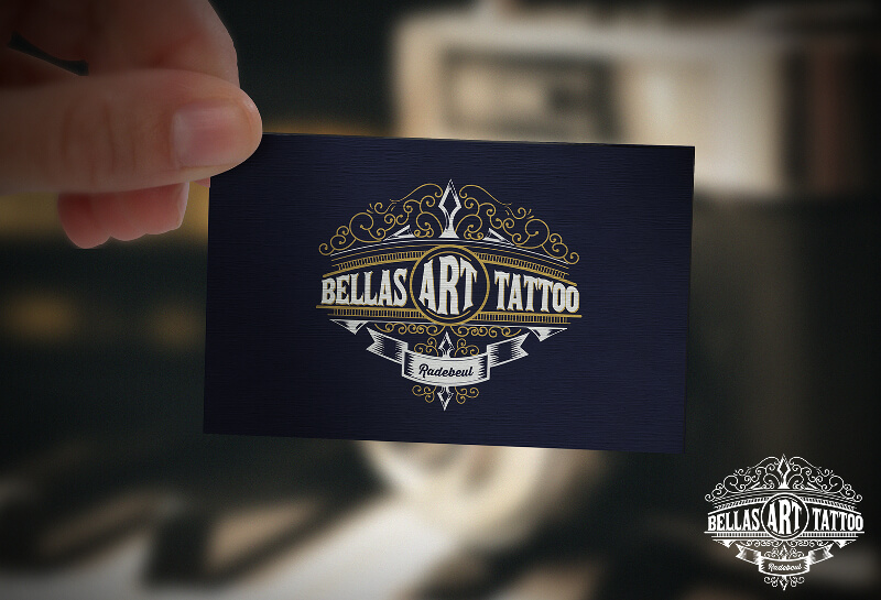 Emblem Logo Bellas Art Tattoo