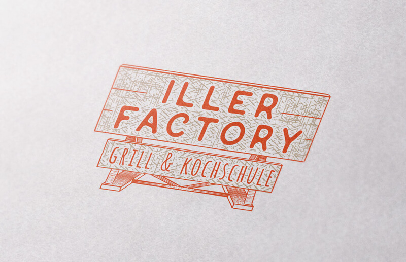 Emblem Logo Iller Factory Grill Kochschule