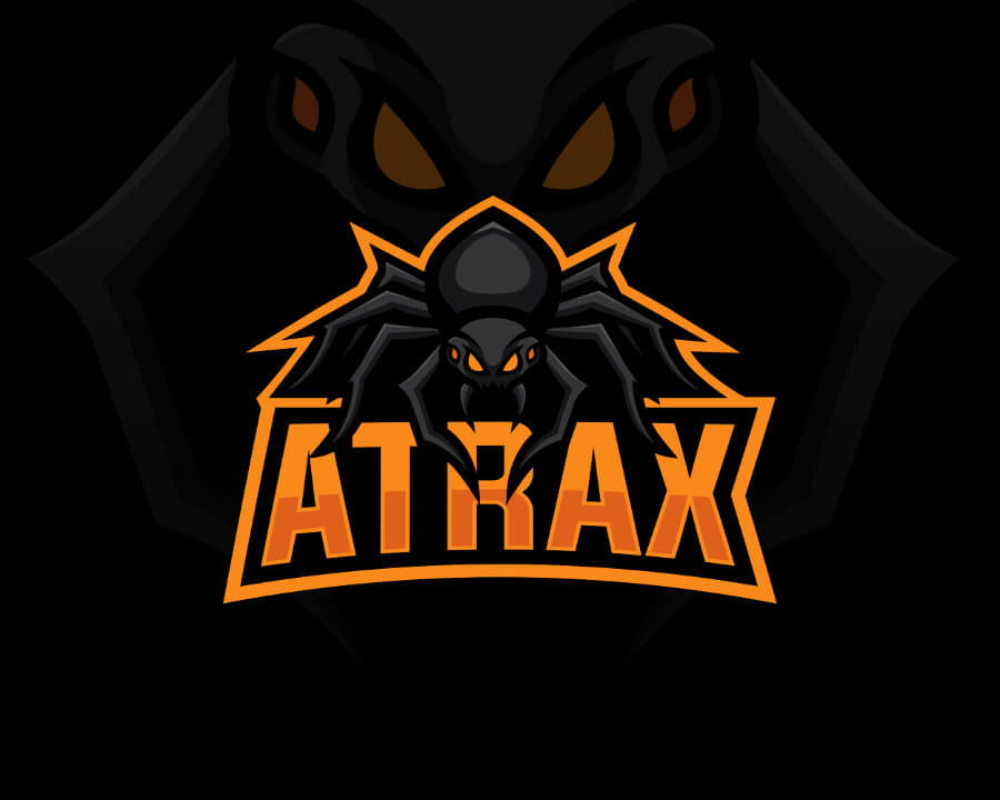 Emblem Logo Illustration Twitch ATRAX Youtuber