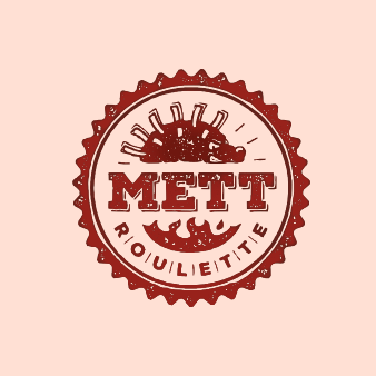 Emblem Mett Roulette Logo Design