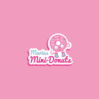 Marias Mini-Donuts pink Logo rosa