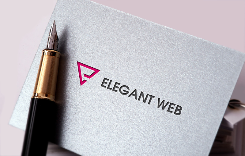 elegant web Pink Logo