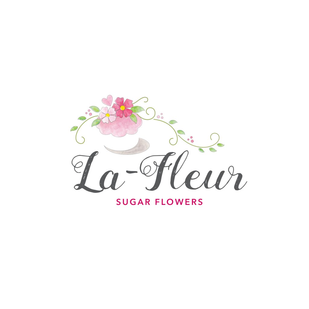 La Fleur Sugar Flowers Logo Rose