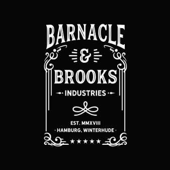 Retro Logo Design Barnacle Brooks Industries 313947 Black White