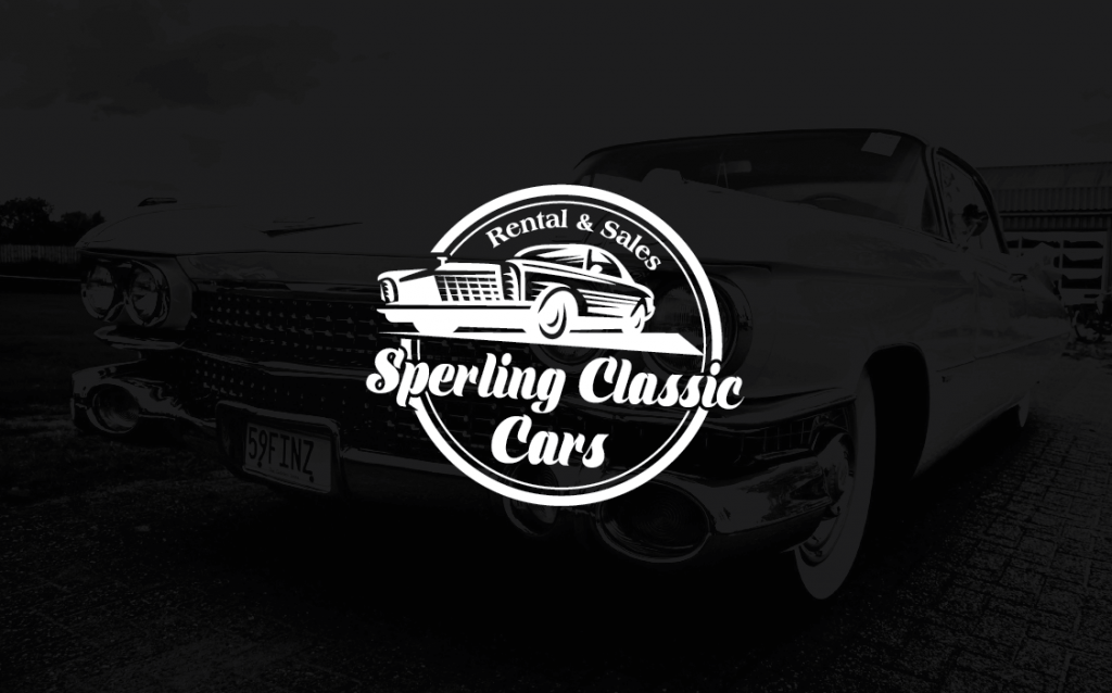 Retro Logo Sperling Classic Cars 358835 Weiß Schwarz