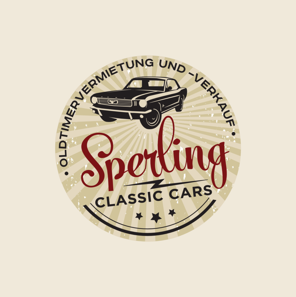 Rundes Vintage Logo Sperling Classic Cars 358835