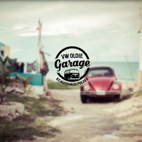 Vintage 511551 VW Oldie Garage Rundes Logo