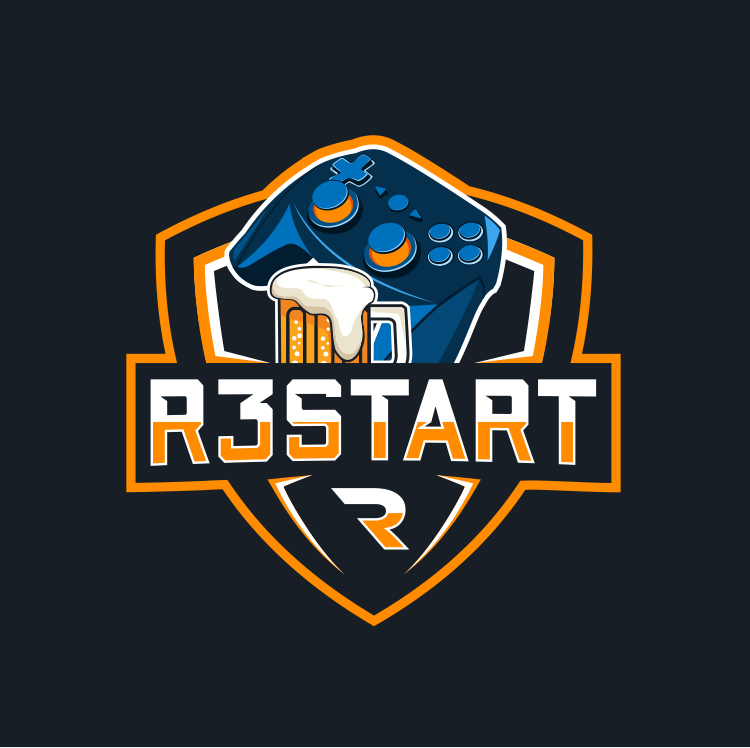 controller logo r3start gaming nerd