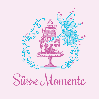 Süße Momente Illustration Bäckerei Logo 815247