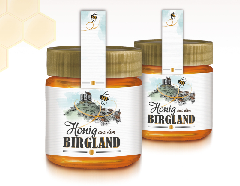 Honig aus dem Birgland Etiketten Design Honig 712989 kdd design