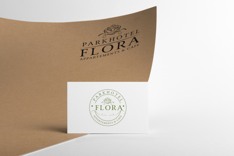 Parkhotel Flora Hotel Logo Design