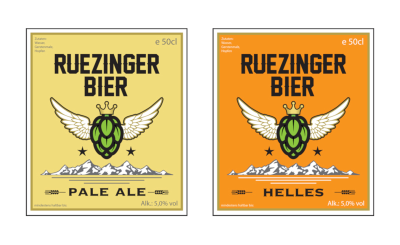 Bieretiketten Design Ruezinger Bier 611443