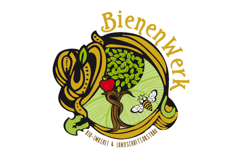 Imkerei-Logo-Bienenwerk