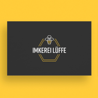 Imkerei Lüffe Logo Design Imker