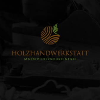 Schreiner Logo Holzhandwerkstatt klassische Holzoptik