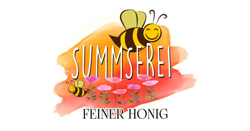 Summserei-Feiner-Honig-Logo-Design-Imker