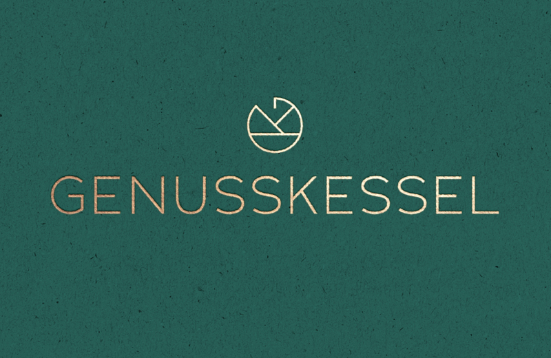 Genusskessel-Flat-Logo-Design