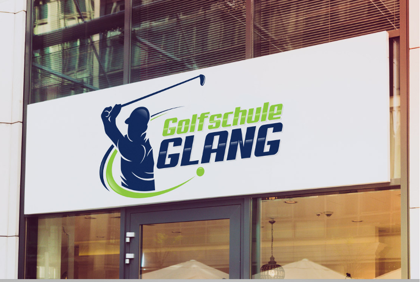 Golf Logo, Golfschule Glang