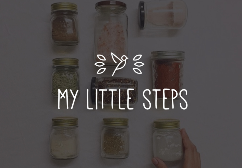 My Little Steps Flat Design Logo