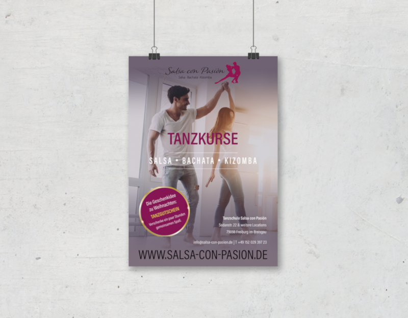 Salsa-Tanzkurse-Plakat-Design