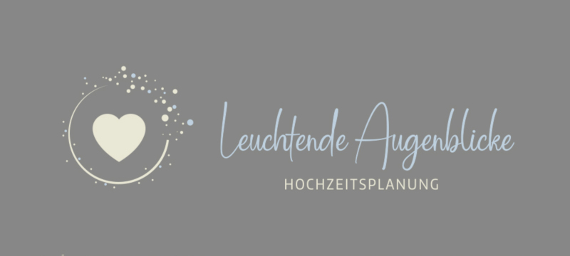 Leuchtende Augenblicke Hochzeitsplanung Cooles Logo