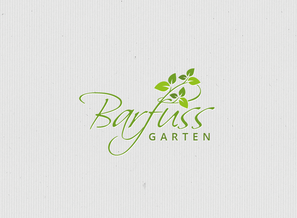 Freches Pflanzen Logo für Barfuss Garten