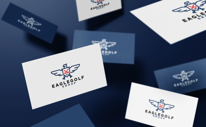 Eagle-Gold-Logo-Design-mit-Adler