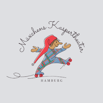 Illustrierte-kreative-Logos-Mäxchens-Kaspertheater