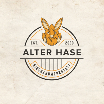 Alter-Hase-Bierhandwerkstatt-kreative-Unternehmenslogo-Designs