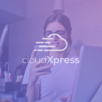 cloudXpress-minimalistisches-Logo-Design-Unternehmenslogo