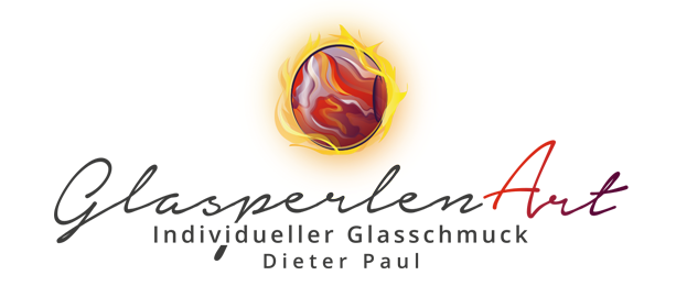 Flammen Logo. Glasperlendesign