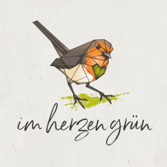 Im Herzen grün Logo nachhaltiges Design