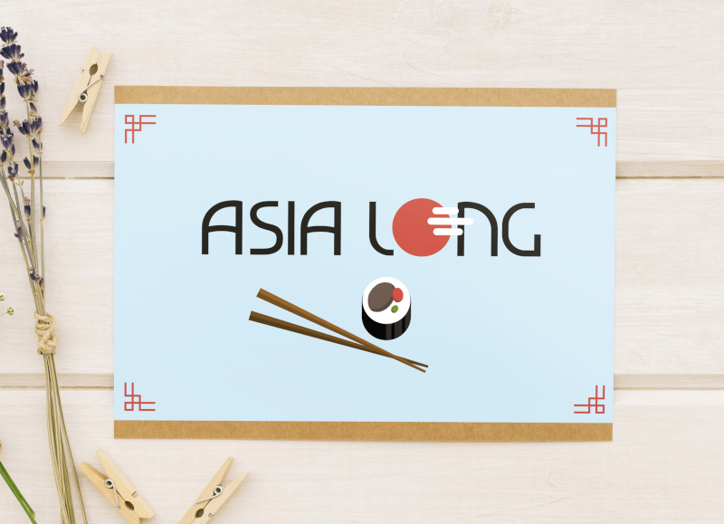 Asia-Long-Sushi-Logo-Designs